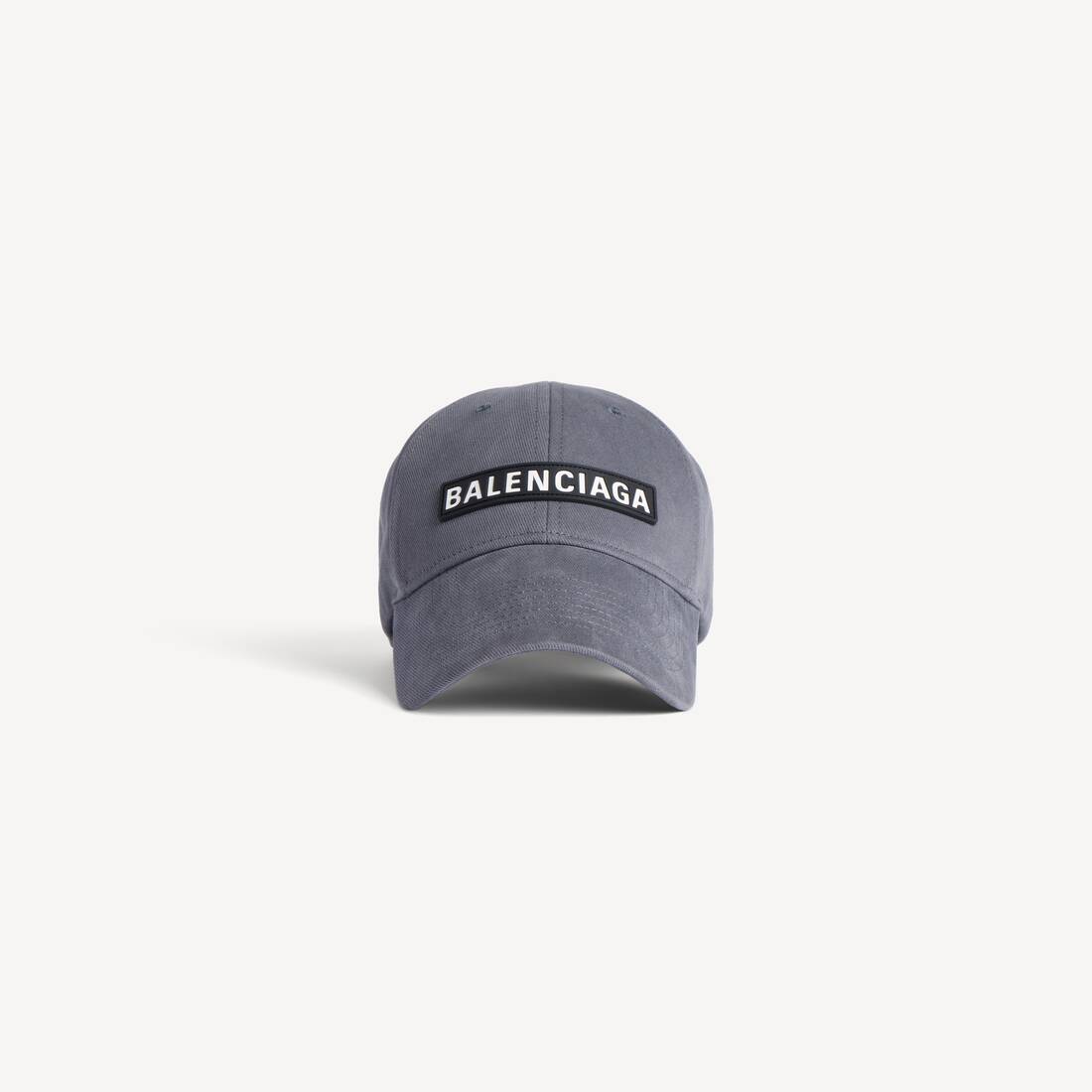Gorra de parche para hombre en gris