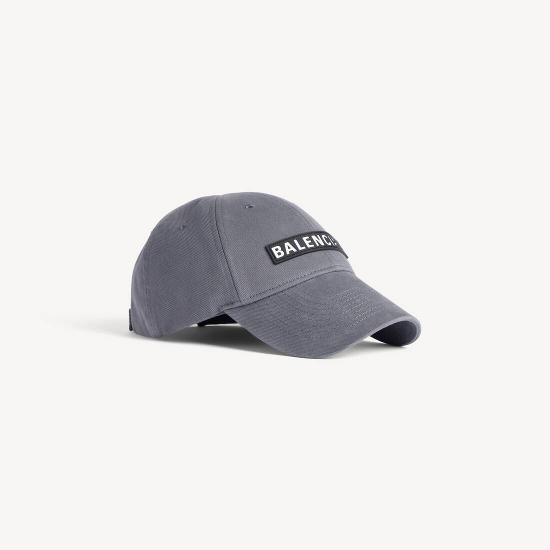 Gorra de parche para hombre en gris