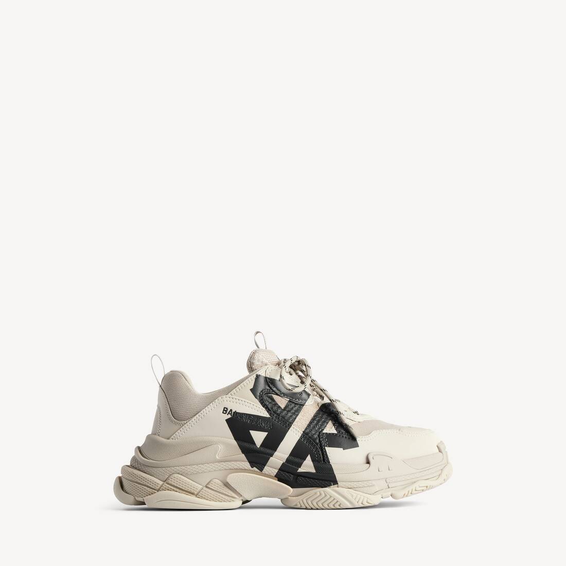 Zapatilla Triple S Tape para Hombre en Beige/Negro