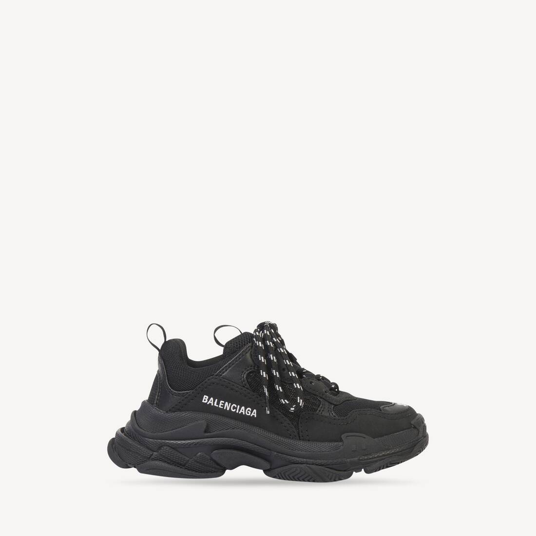 Niños - Zapatilla Triple S en negro