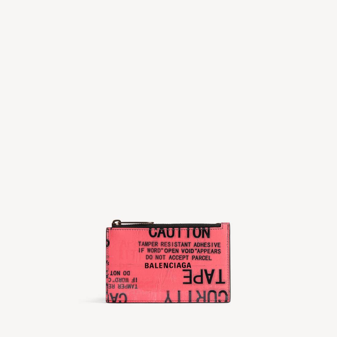 Porta monedas y tarjetas tipo cinta para hombre en negro/rojo