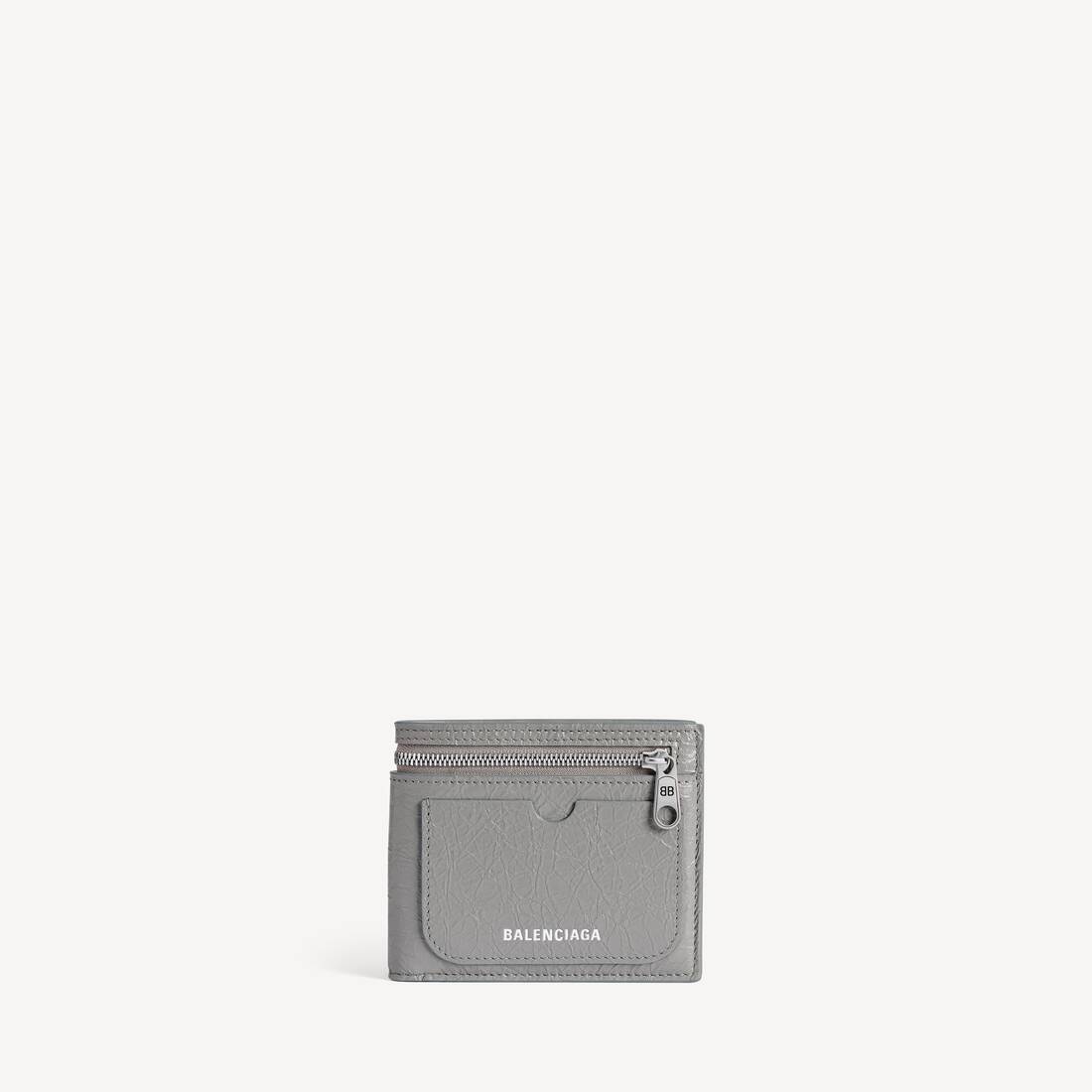 Billetera Cuadrada Plegable Superbusy para Hombres en Gris Balenciaga