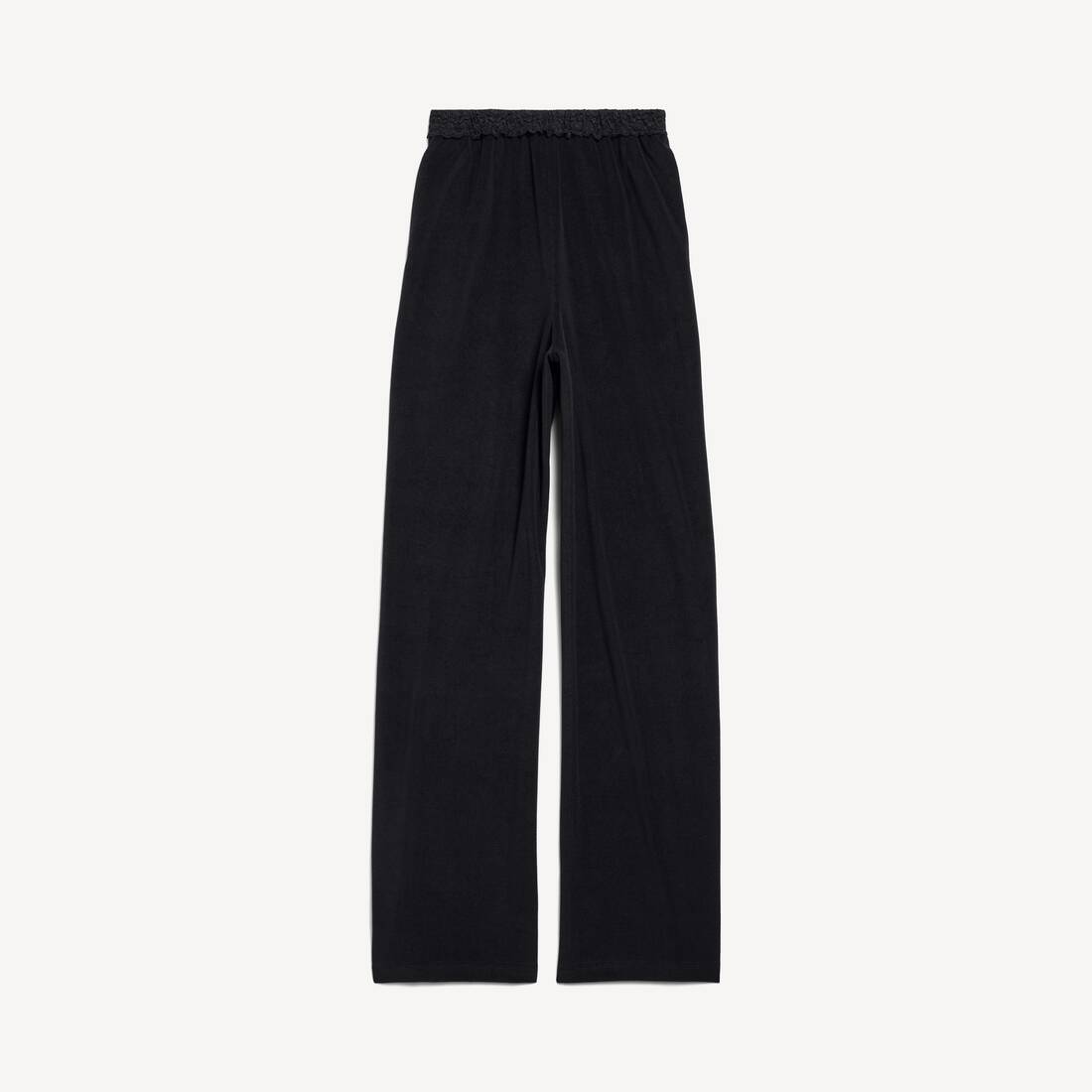 Pantalones de pijama de encaje para mujer en negro