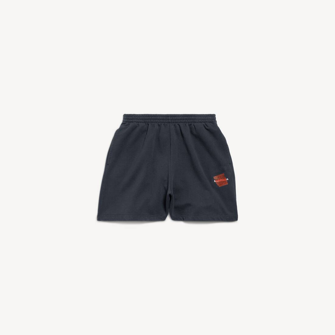 Pantalones cortos traseros de Balenciaga para hombre en negro desgastado