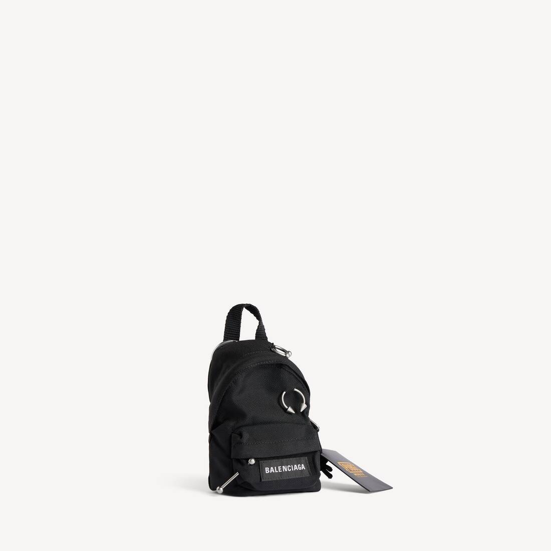 Collarín/llavero micro-mochila Explorer para hombre en negro de nailon reciclado de Balenciaga I PUBG I PUBGM