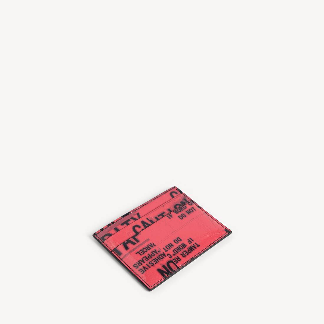 Porta tarjetas tipo cinta para hombre en negro/rojo