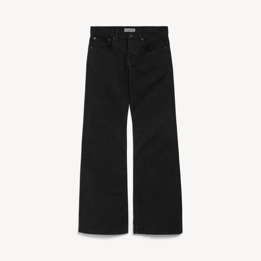 Pantalones vaqueros para mujer con corte relajado en negro
