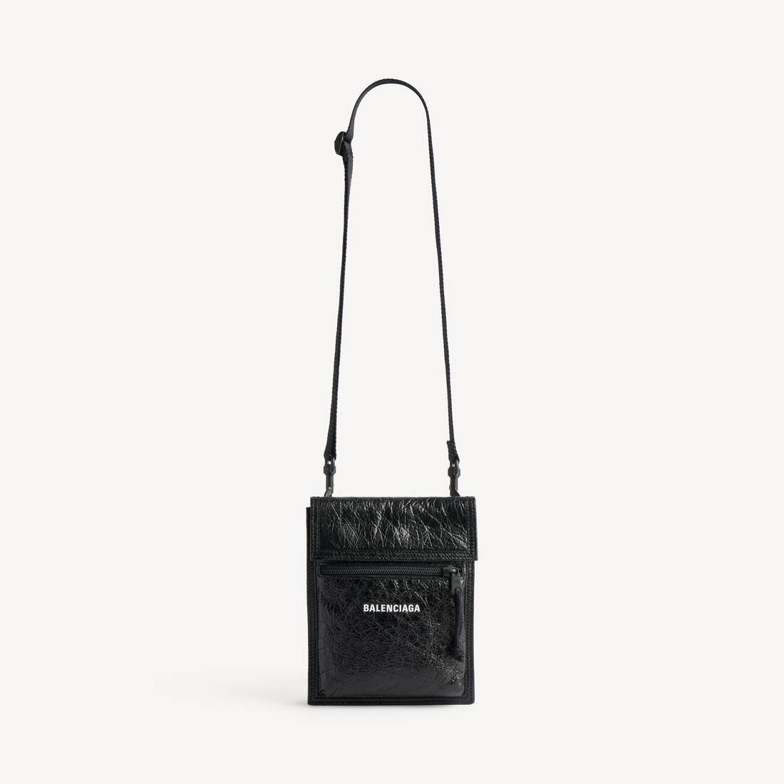 Bolsa Explorador para Hombre con Correa Pequeña en Negro