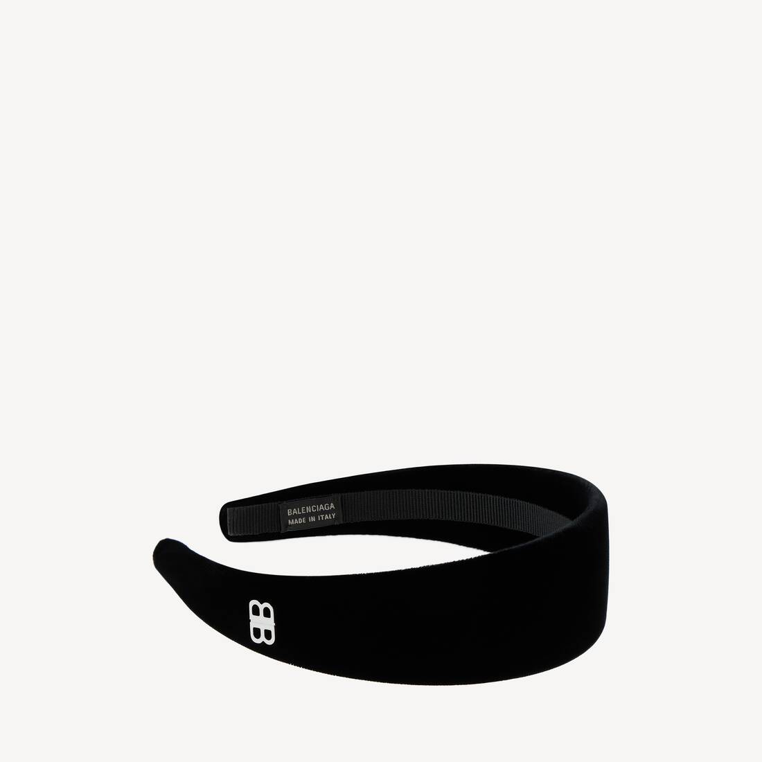 Diadema plana para mujer Holli en negro/plateado brillante