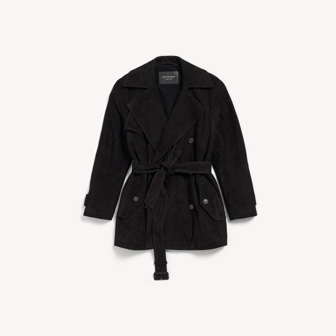 Chubasquero Corto para Mujer en Negro