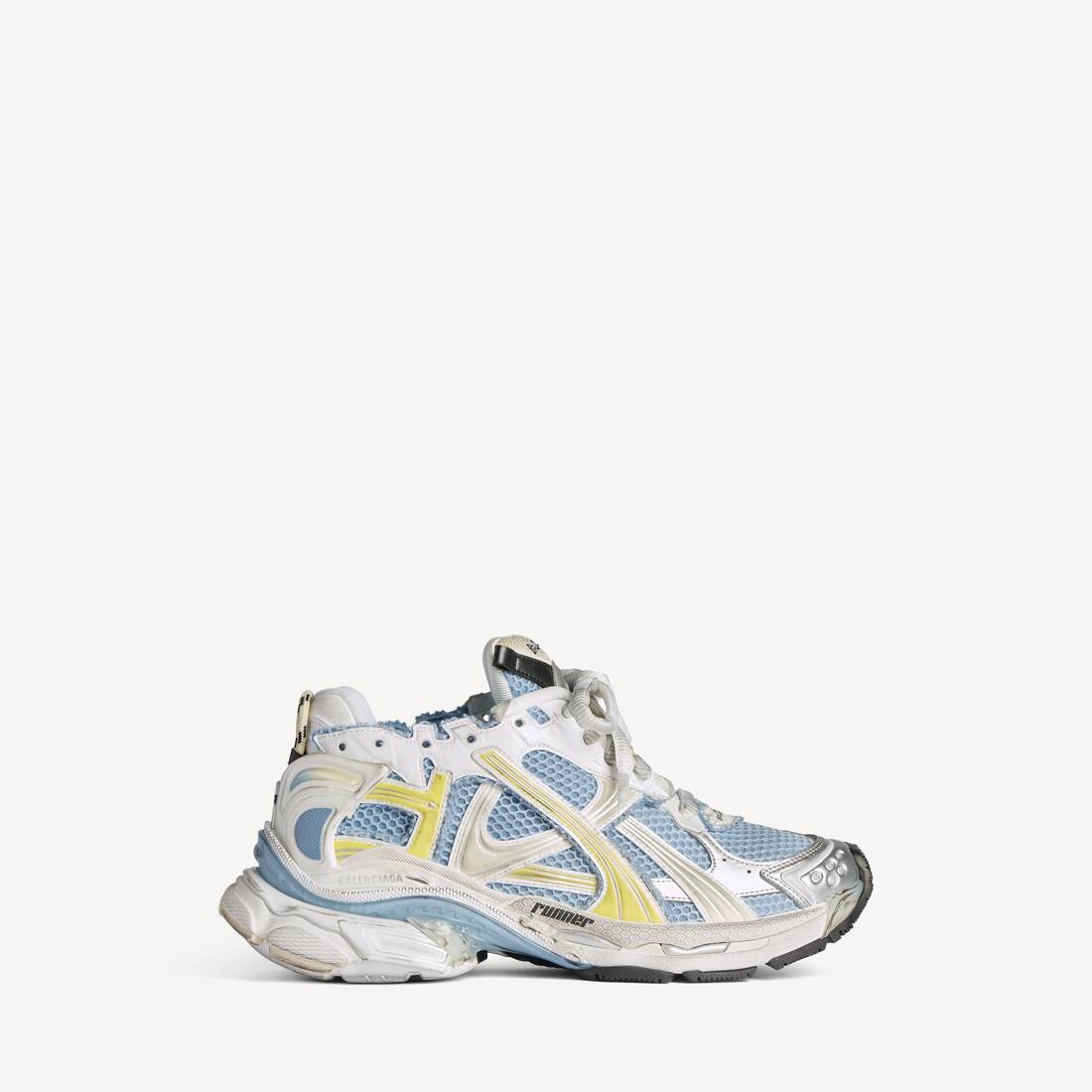 Zapatilla deportiva para mujer en azul/amarillo/blanco