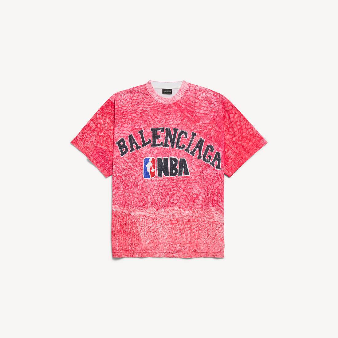 Camiseta Oversized de Balenciaga para mujer | Colaboración con la NBA en rojo