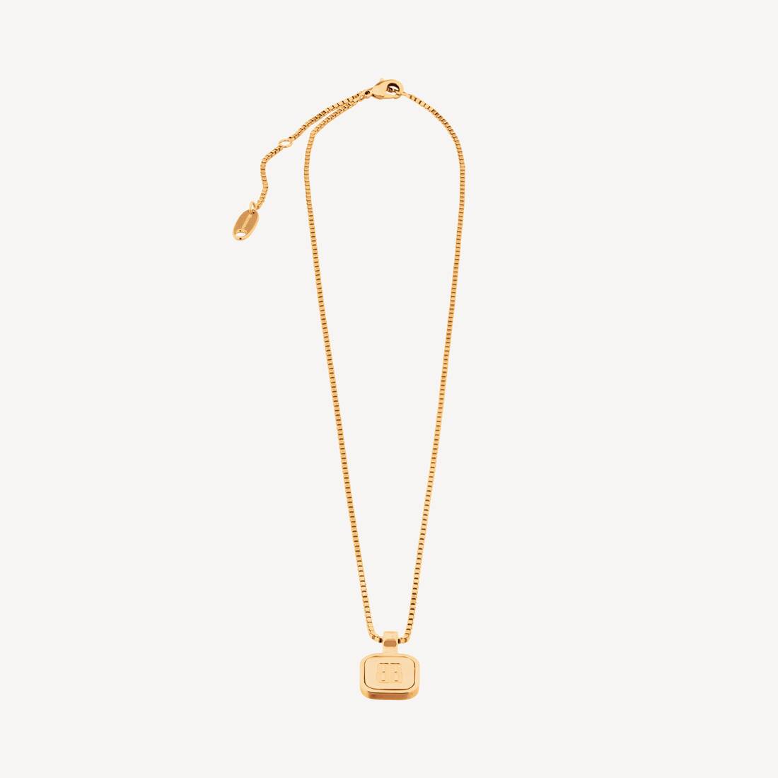 Collar largo Nano Square en oro