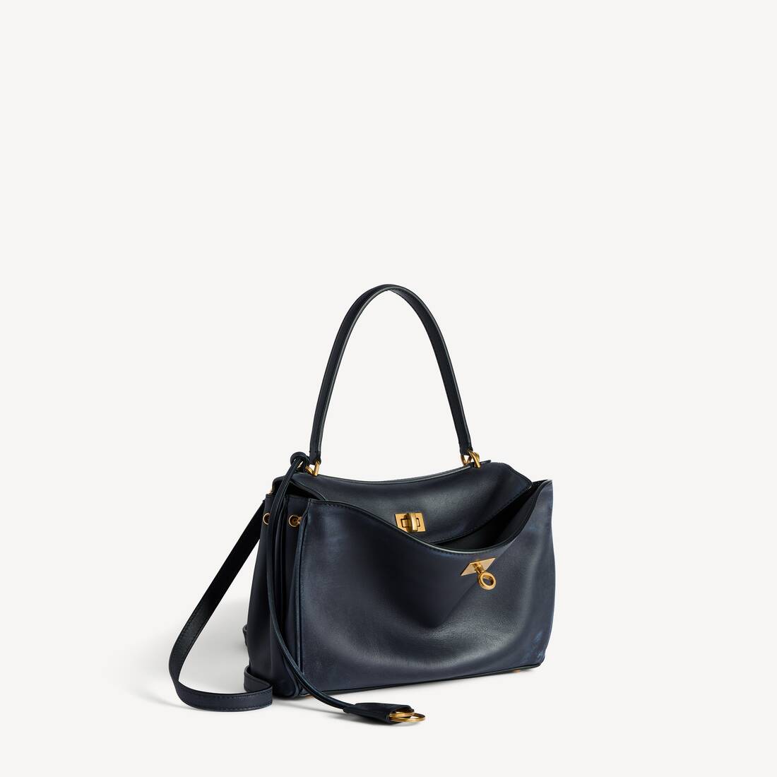 Bolso de Rodeo para Mujer Pequeño en Azul Marino