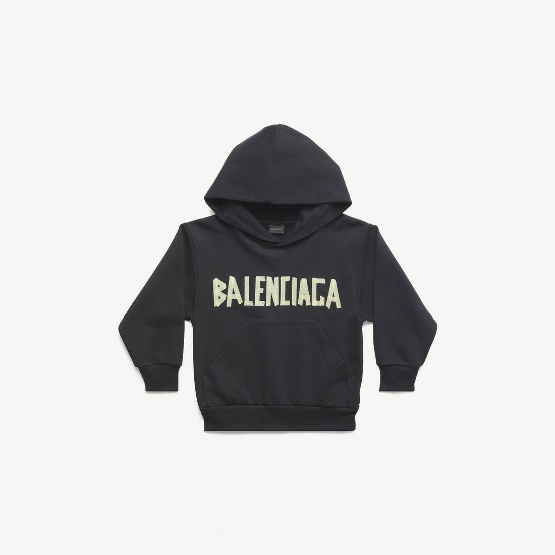 Niños - Sudadera tipo cinta en negro desgastado