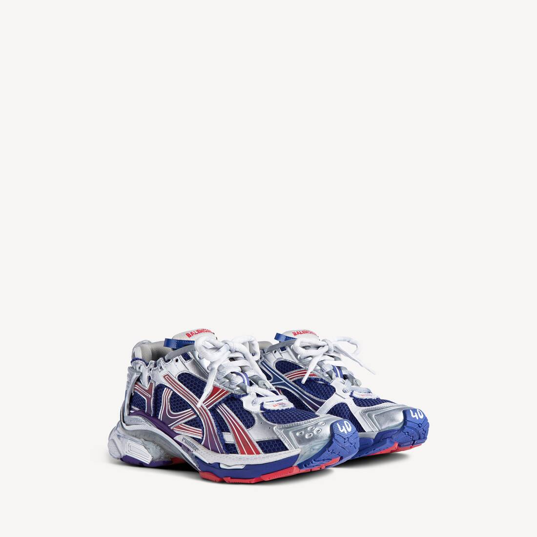 Zapatilla deportiva para hombre con gradiente azul marino/rojo/gris