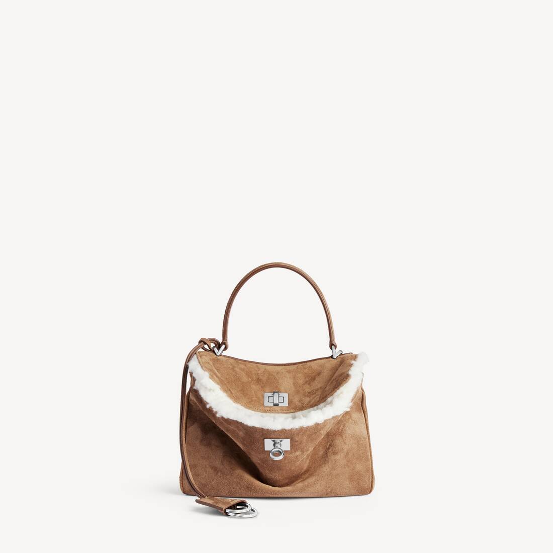 Bolso de mano para mujer Rodeo Mini en noce/blanco