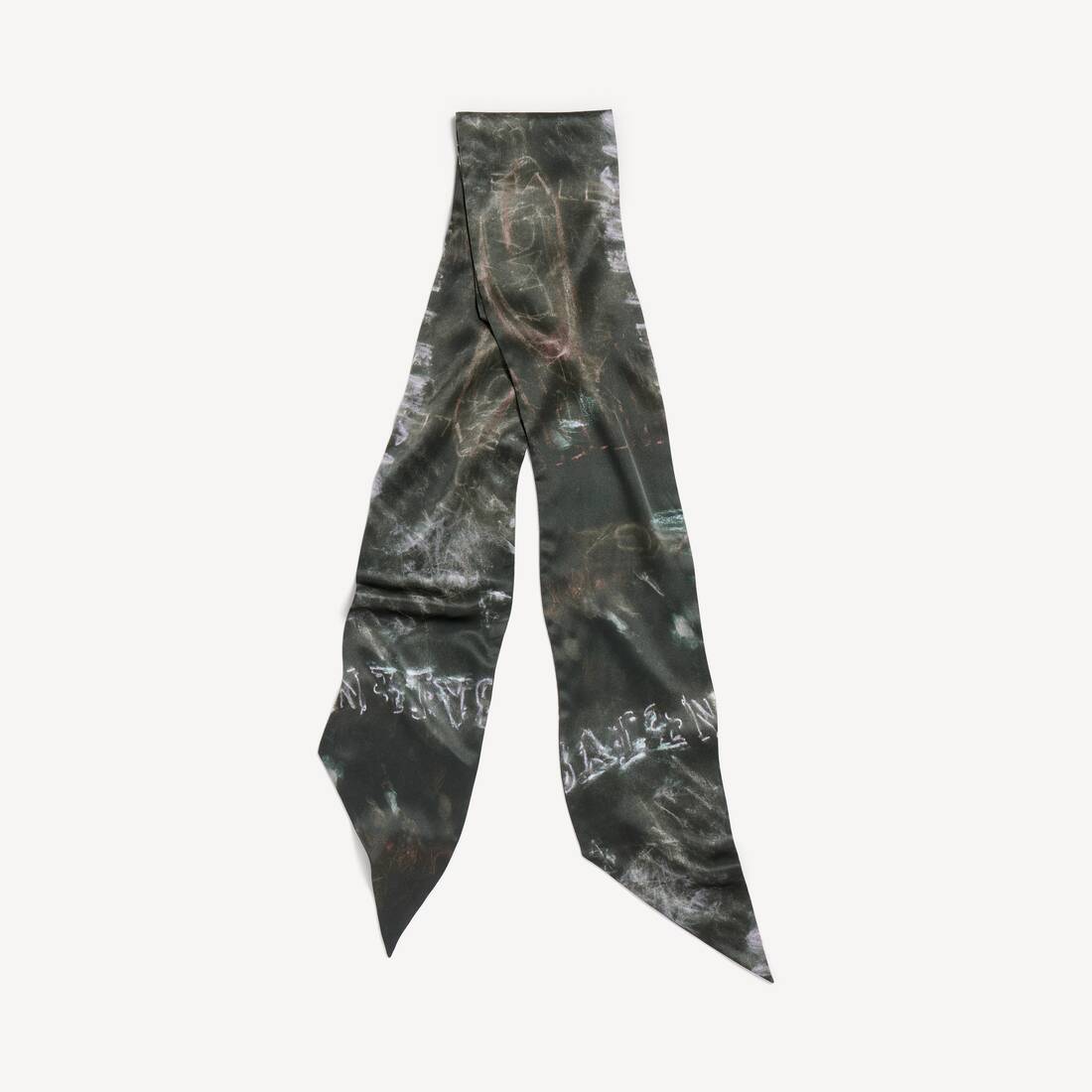 Pashmina para mujer de crayón lavado en negro lavado