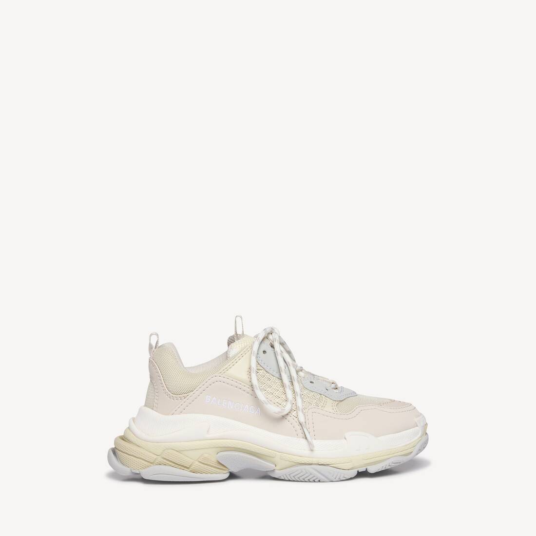 Niños - Zapatilla Triple S en blanco roto