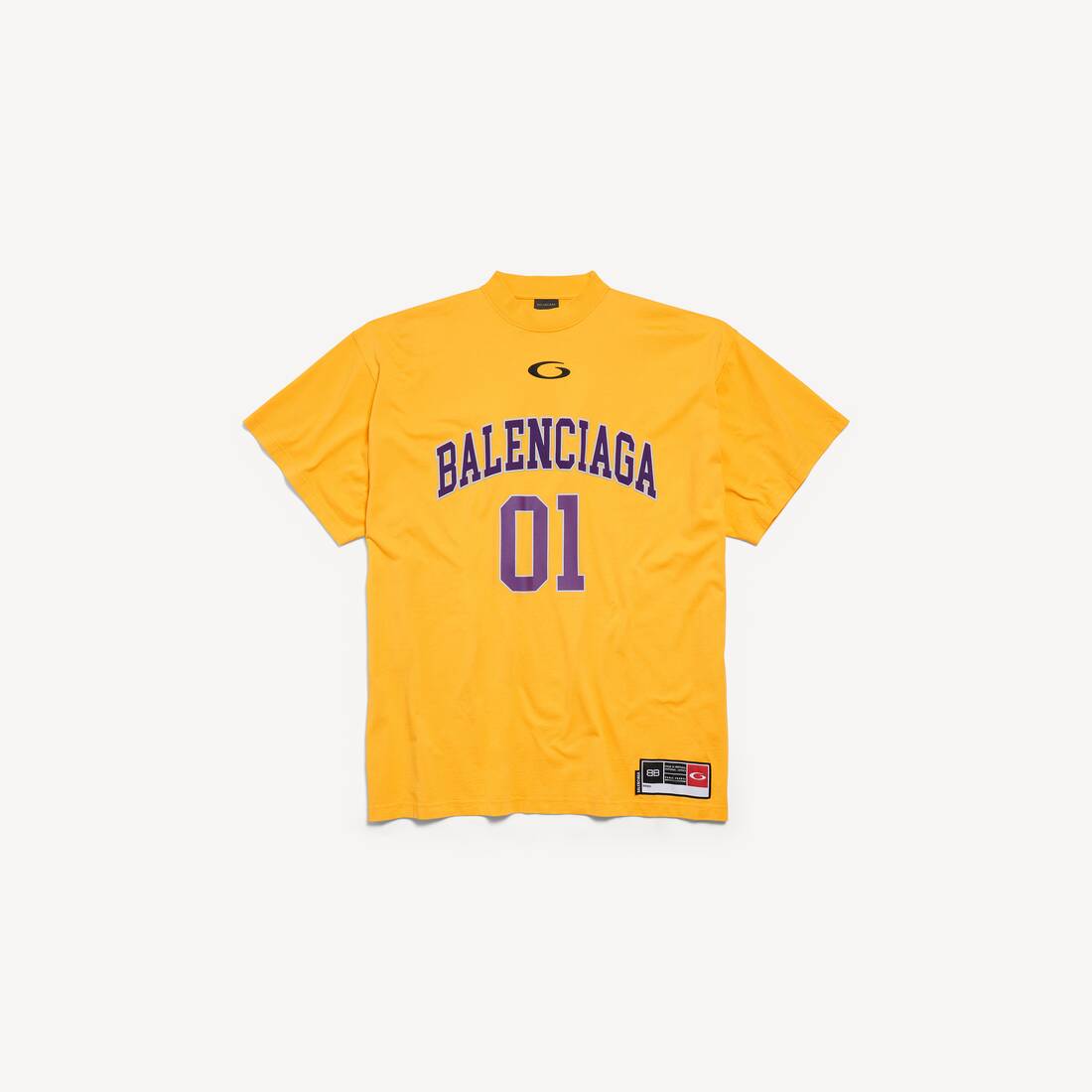Camiseta de baloncesto para hombre de talla grande en morado profundo/amarillo