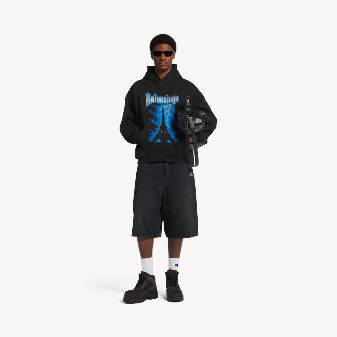 Chándal para Hombre Paris Thunderstorm Talla Mediana en Negro