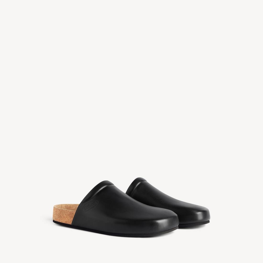 Mule plano de hombre Balenciaga I Scholl en negro