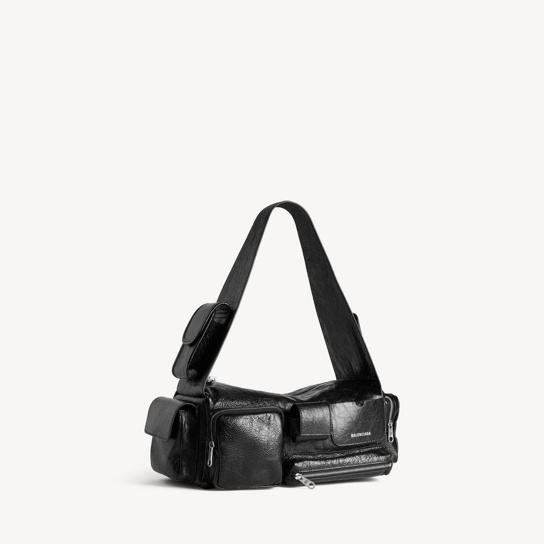 Bolsa bandolera Superbusy para hombre pequeña en negro