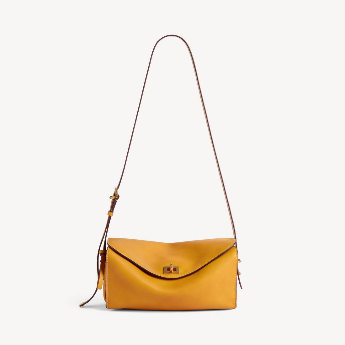 Bolso de hombro Le 7 para mujer mediano en curry
