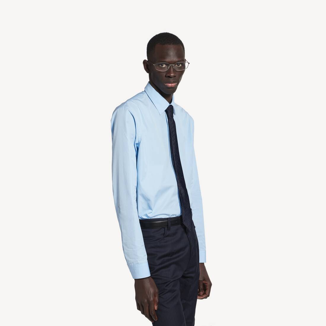 Corbata para hombre en azul marino y rojo