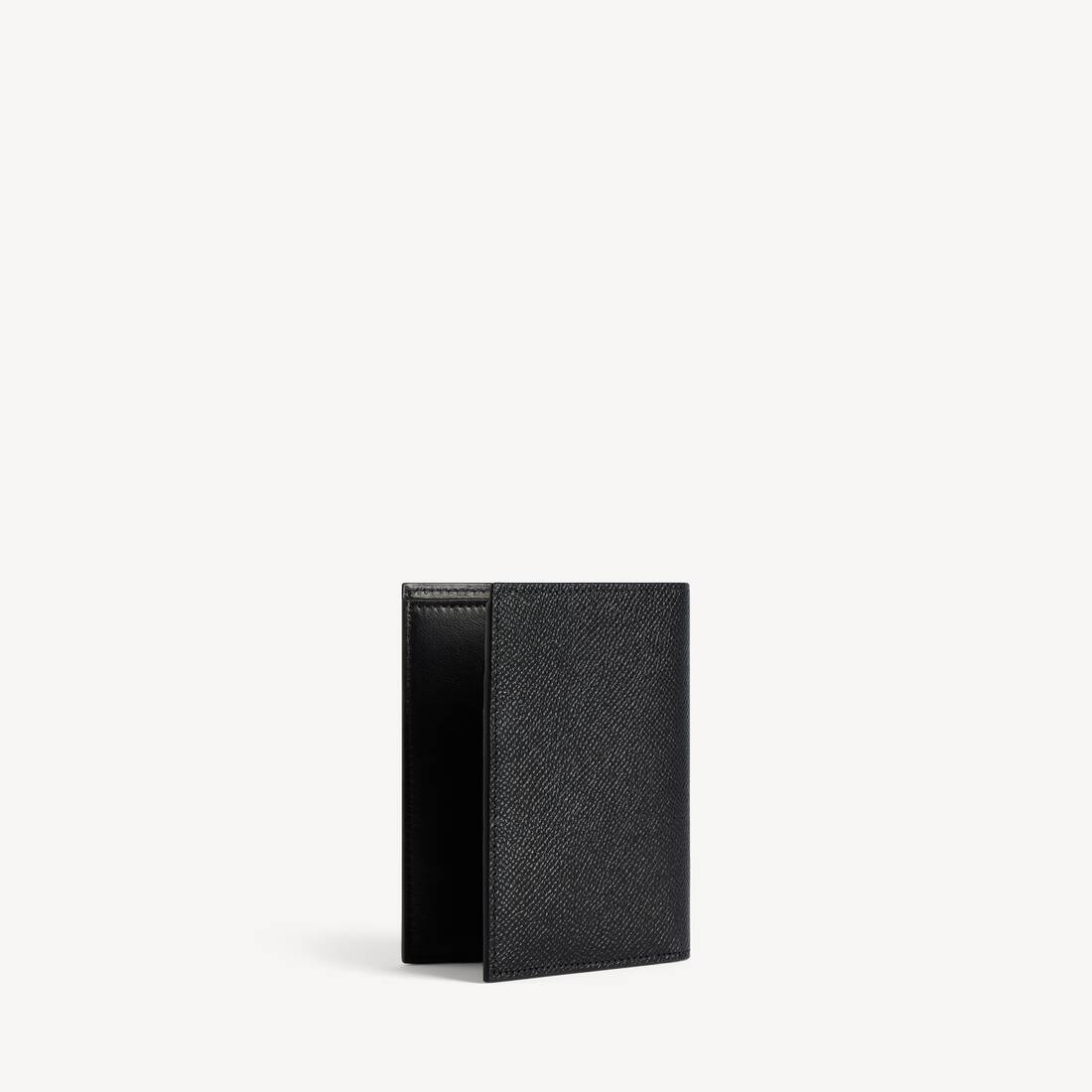 Cartera Vertical Bifold para Hombre en Negro