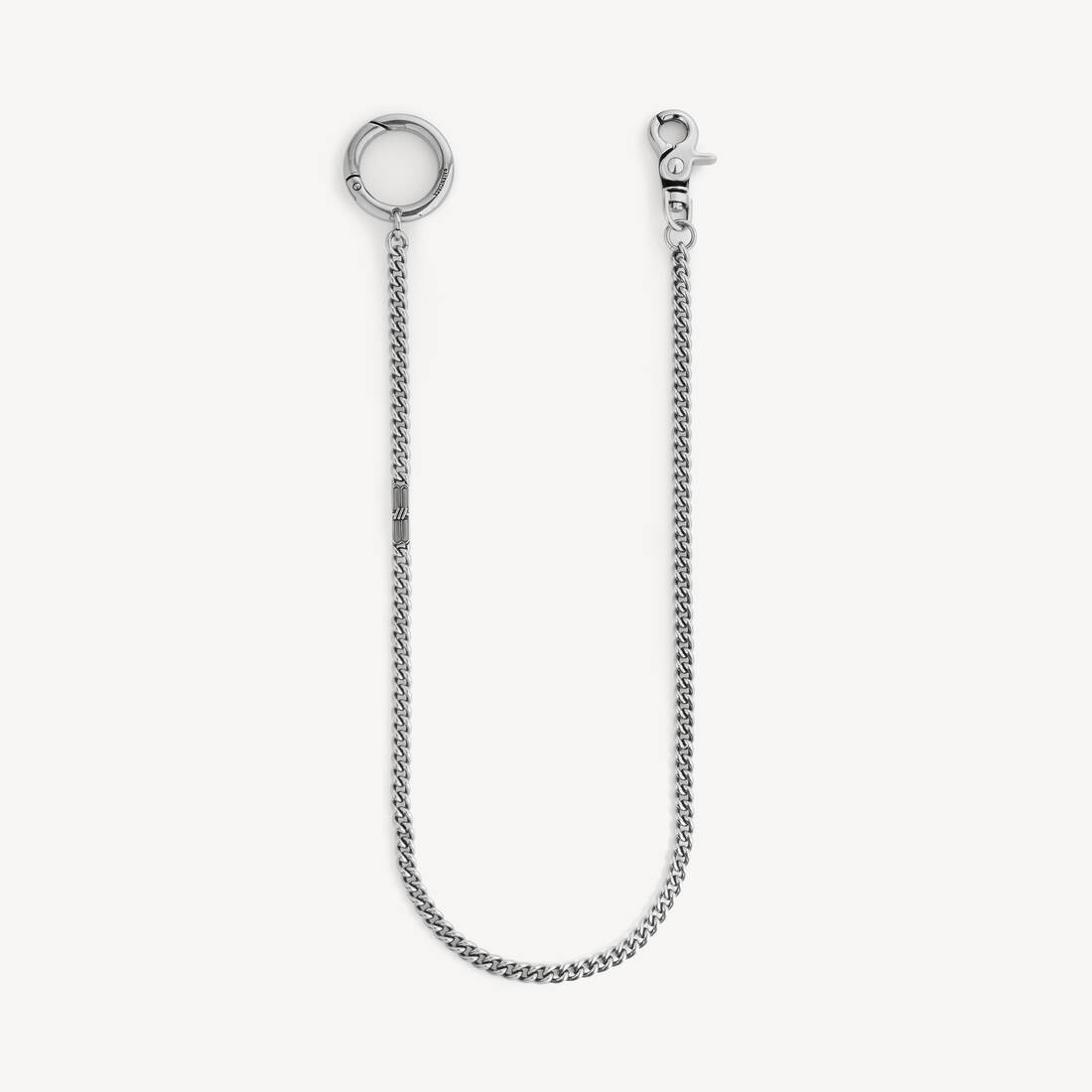 Cadena para Pantalones de Hombre con Icono BB en Plata Antigua