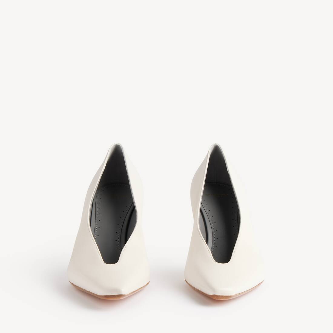 Zapato de tacón Duchesse para mujer en blanco nieve
