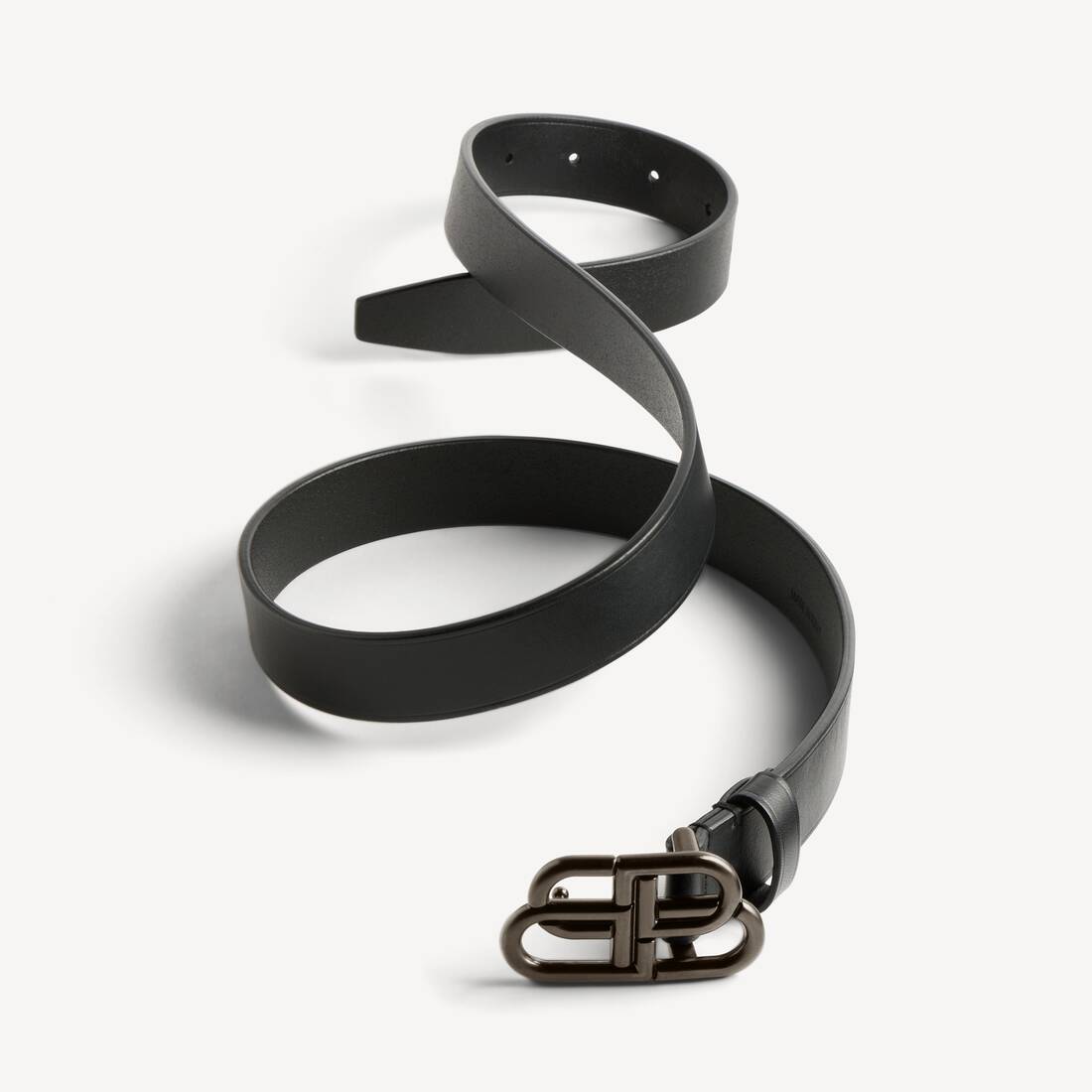 Cinturón delgado BB para mujer en negro