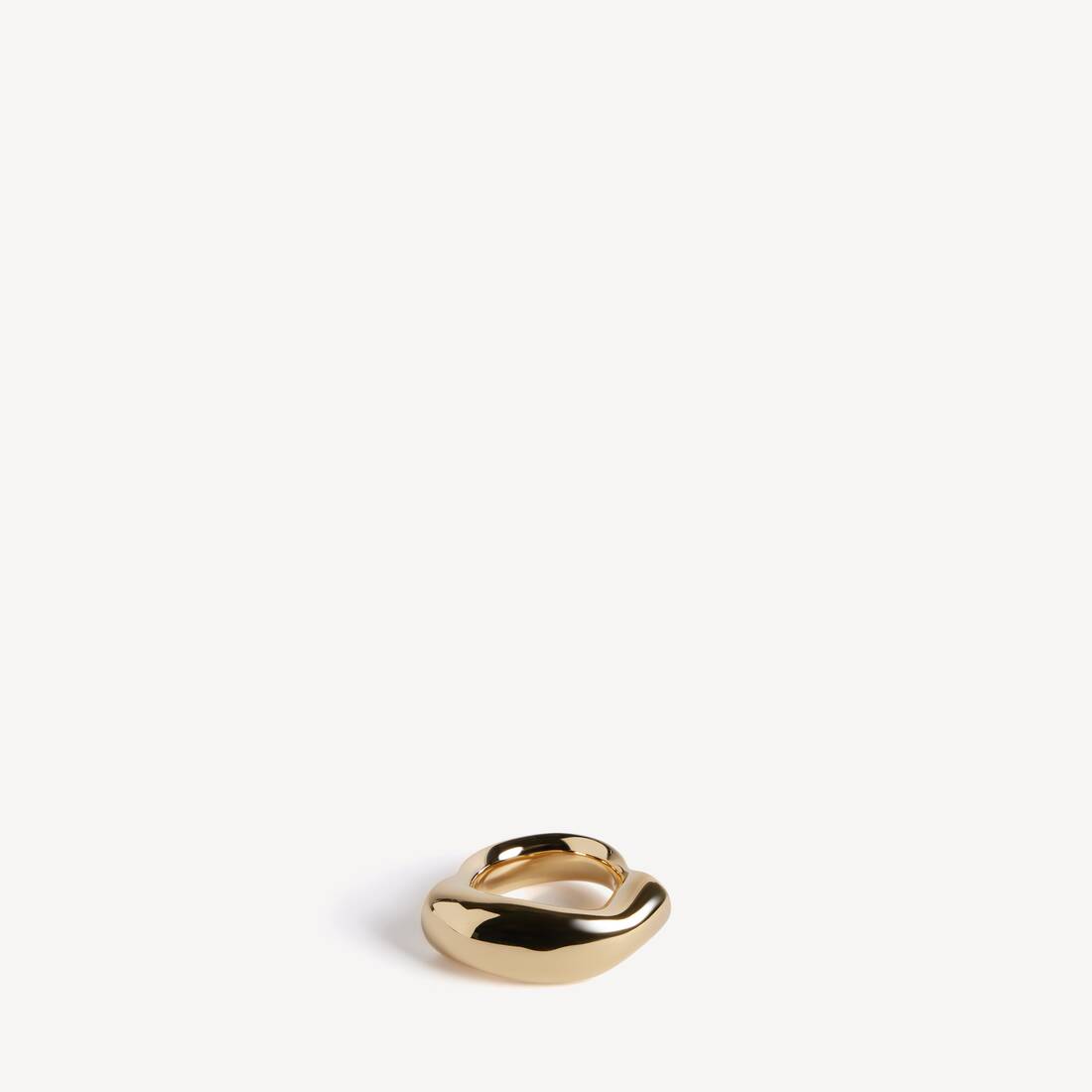 Anillo Eisa en dorado brillante