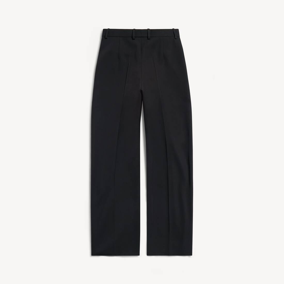 Pantalones amplios y entallados para mujer en negro
