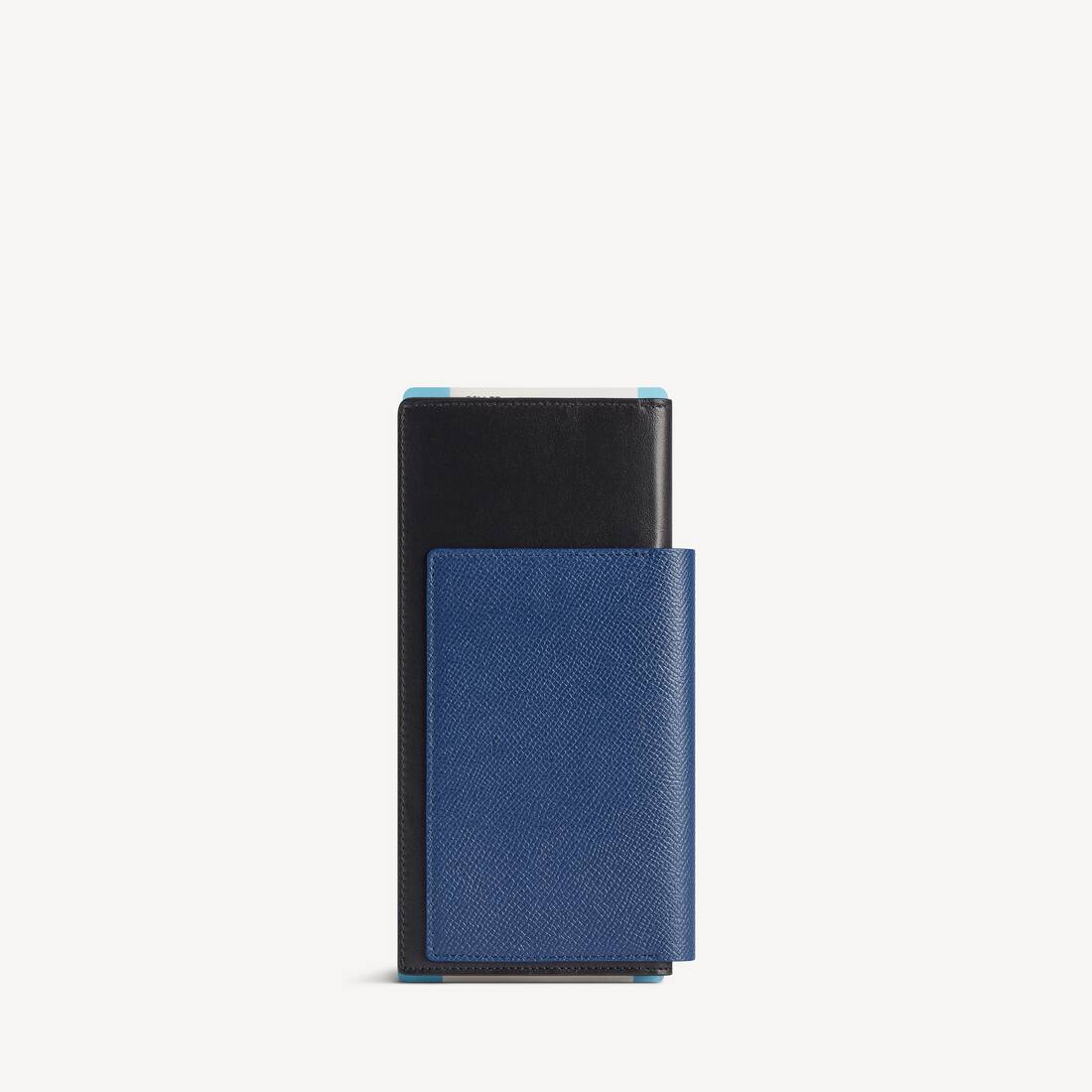 Cartera larga para hombre con pasaporte 1 boleto en azul pasaporte