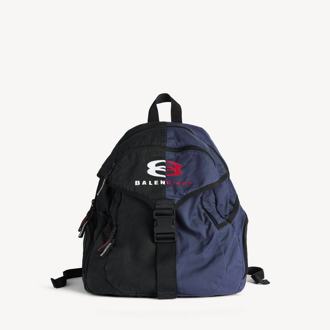 Mochila Unidad para Hombres Grande en Negro/Azul Marino