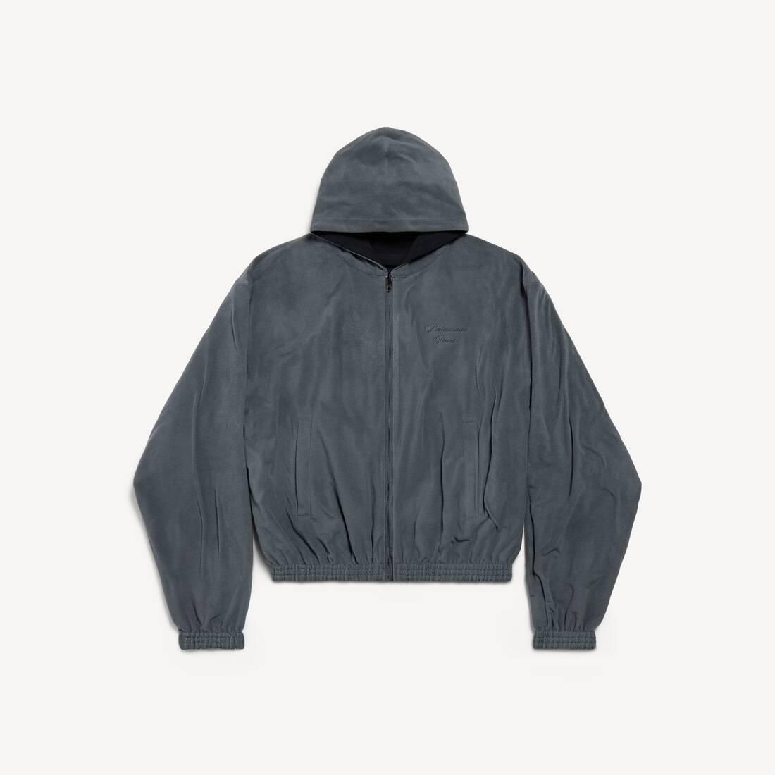 Chaqueta de chándal reversible con letras en negro/gris para hombre