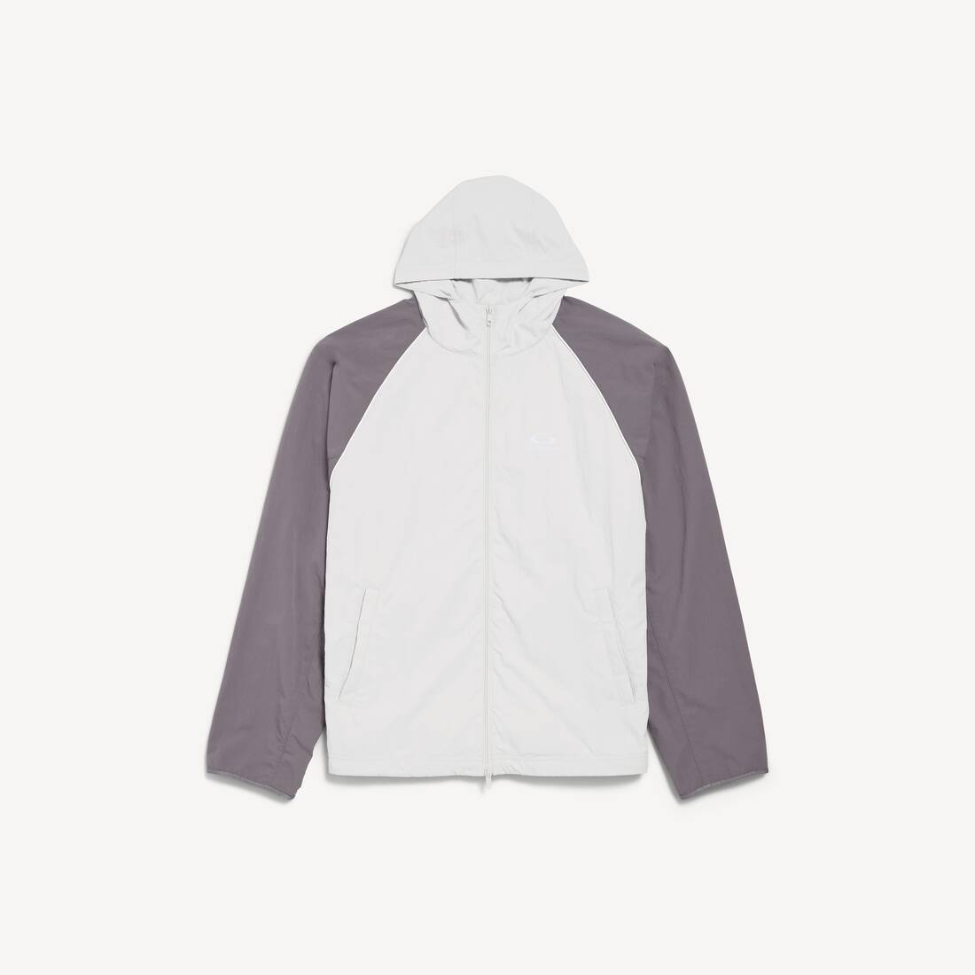 Chaqueta de chándal técnica para hombre en gris claro