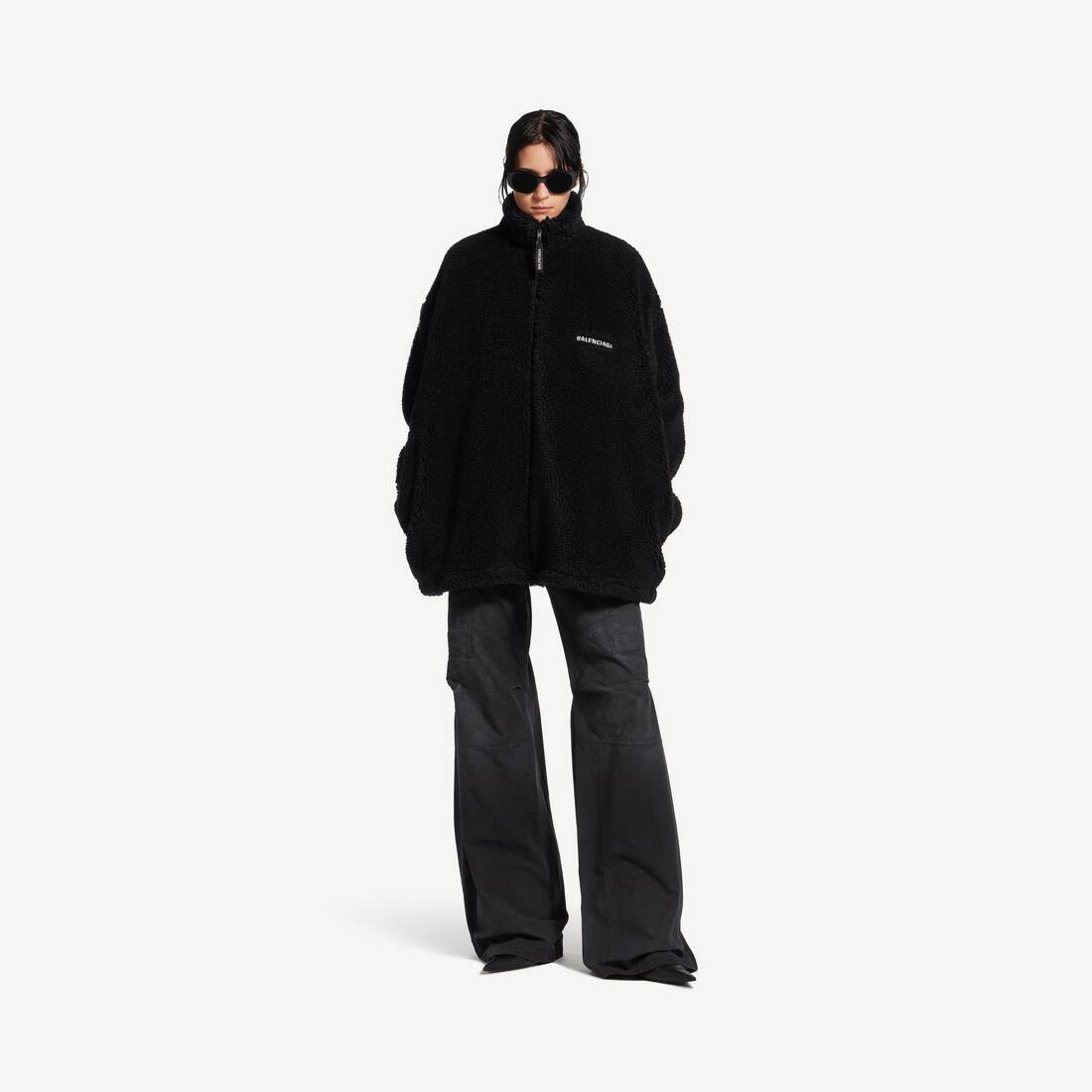 Chaqueta de cierre con cremallera trasero de Balenciaga para mujer en negro