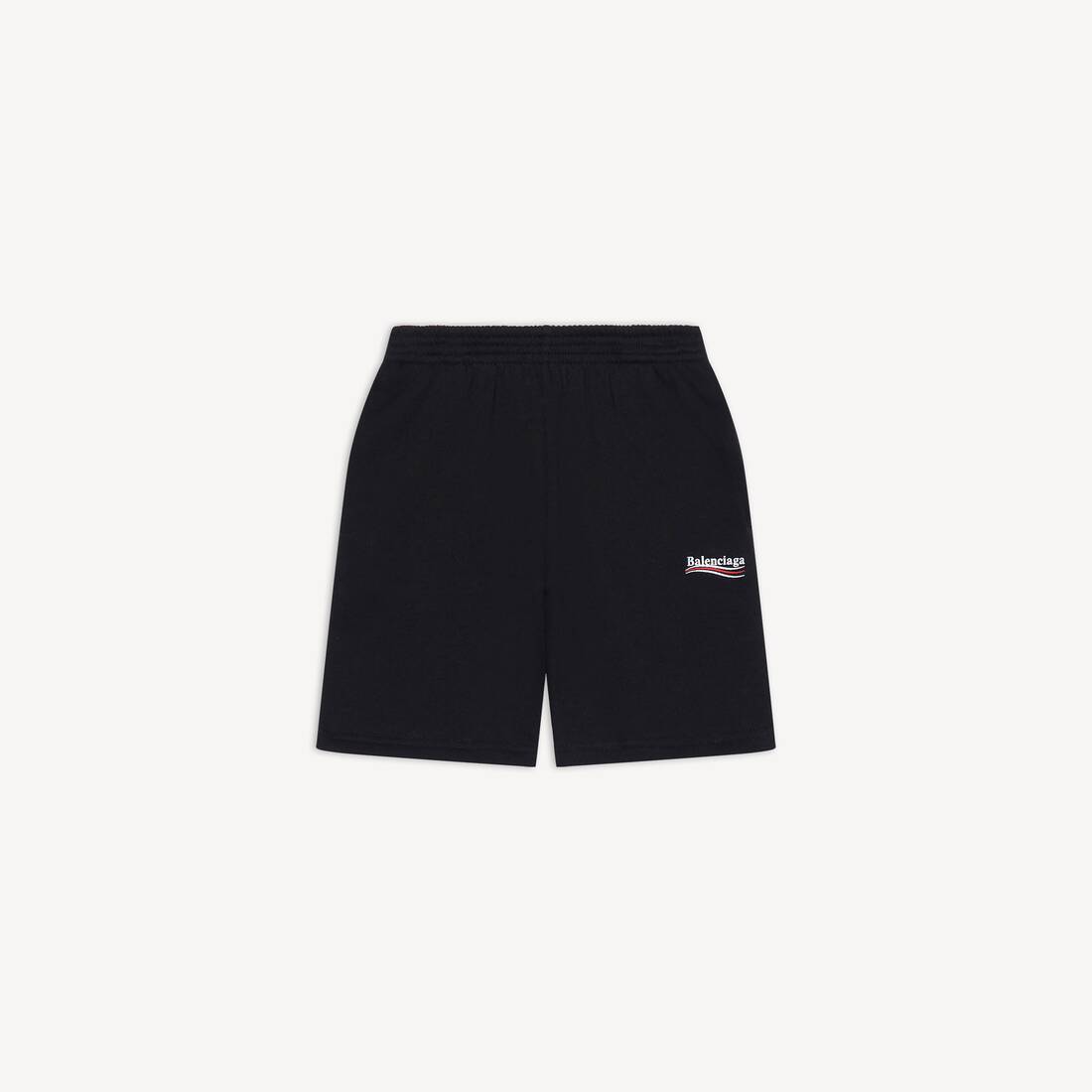 Niños - Pantalones cortos de correr para campaña política en negro
