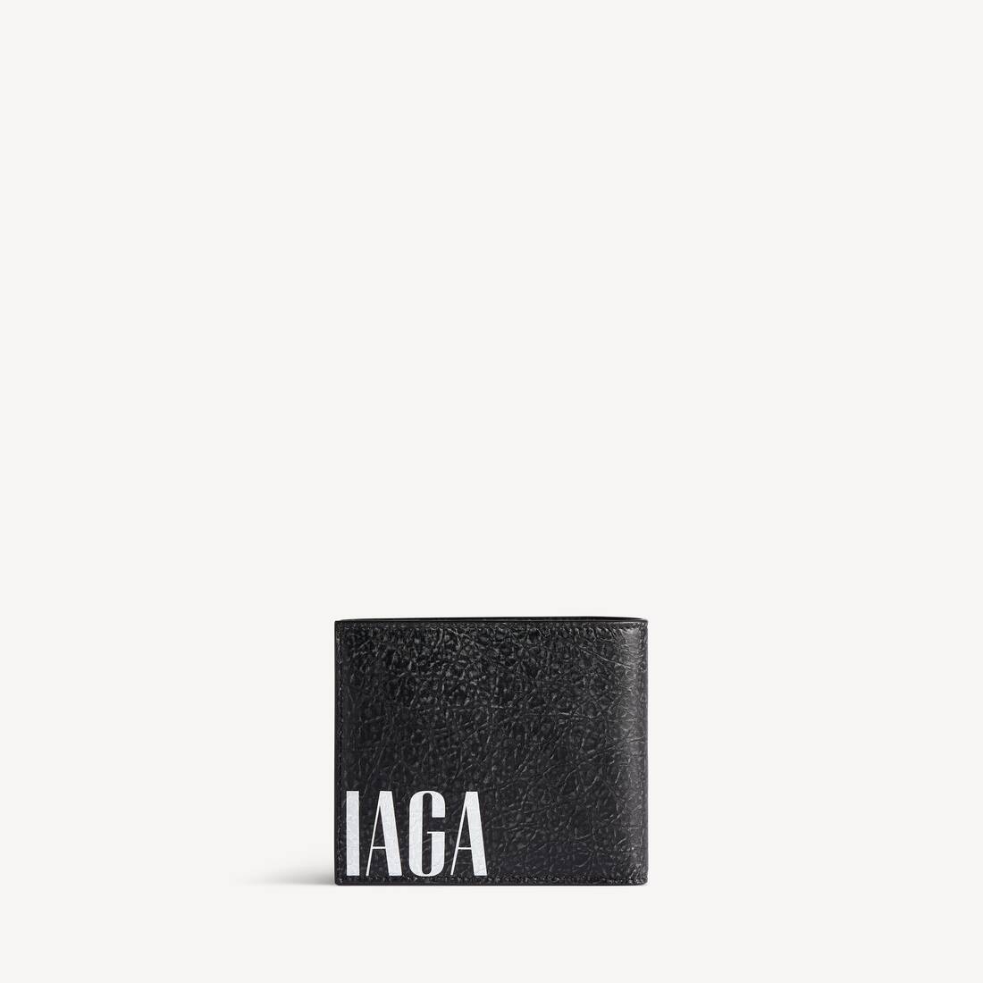Billetera Cuadrada Plegable para Hombre en Negro