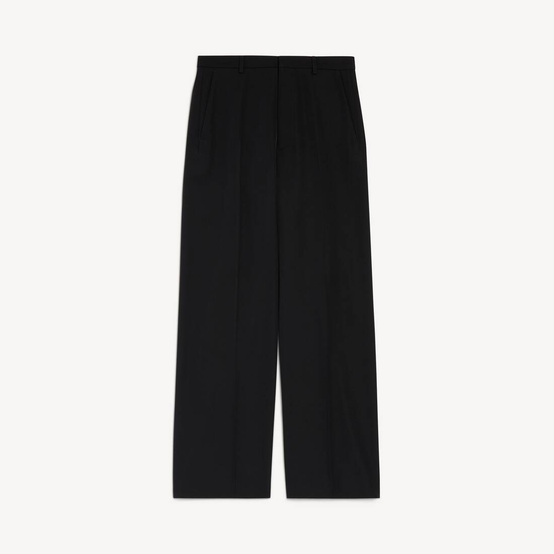 Pantalones grandes ajustados para mujer en negro