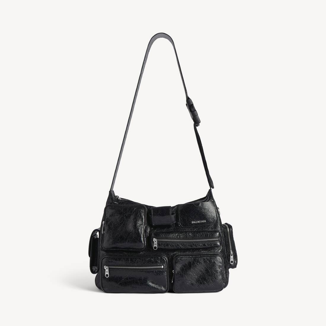 Bolso mensajero Superbusy para hombre en negro