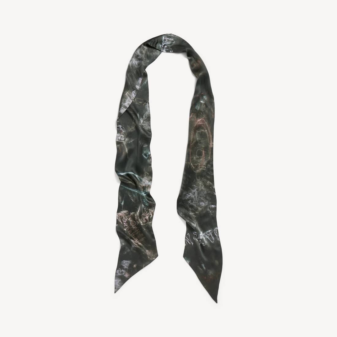 Pashmina para mujer de crayón lavado en negro lavado