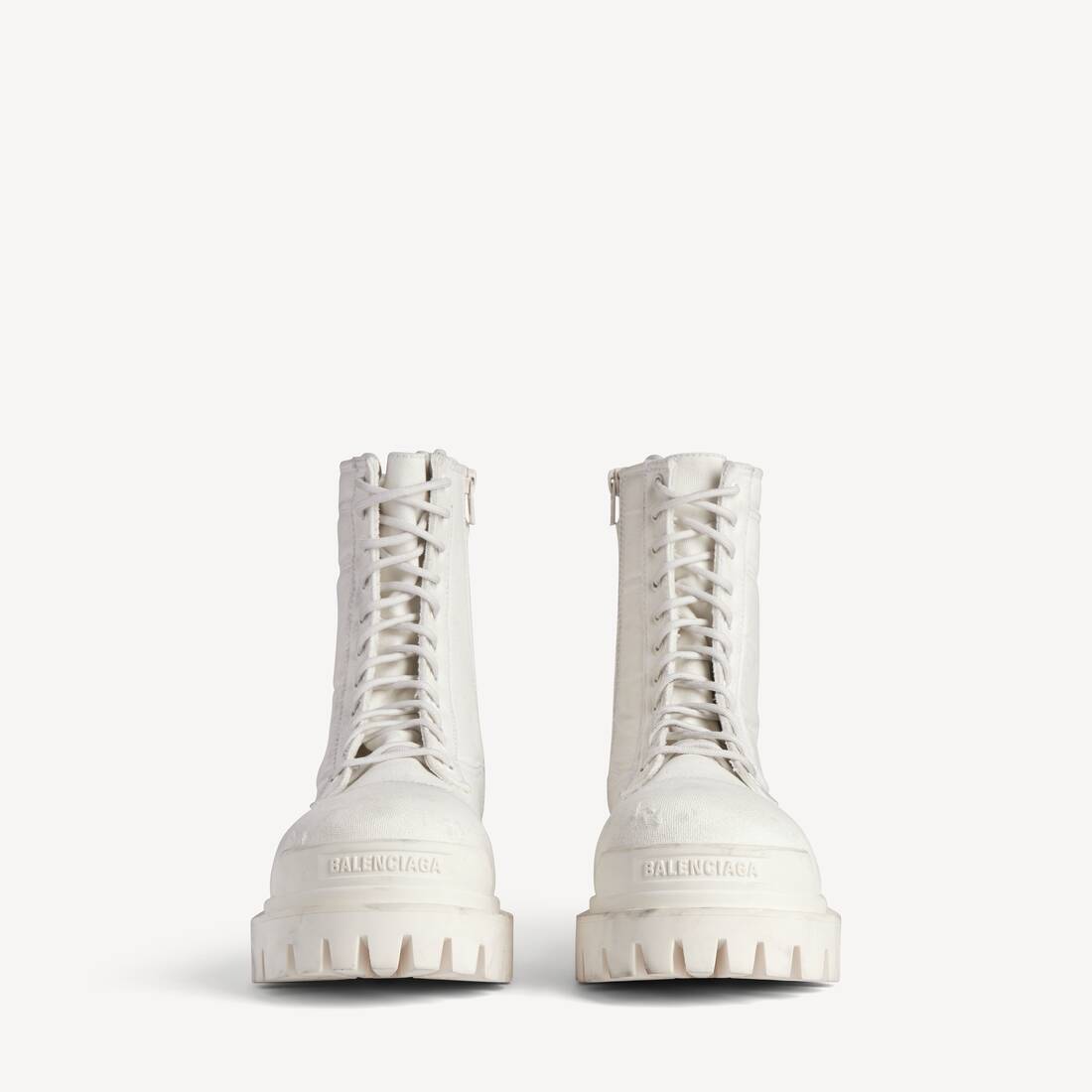 Bota de Combate para Hombre en Blanco