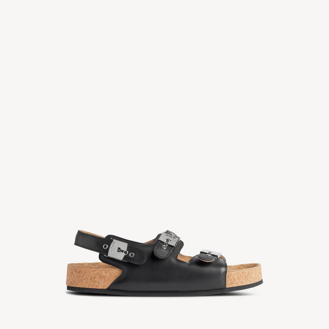 Sandalias planas para mujer Balenciaga I Scholl en negro