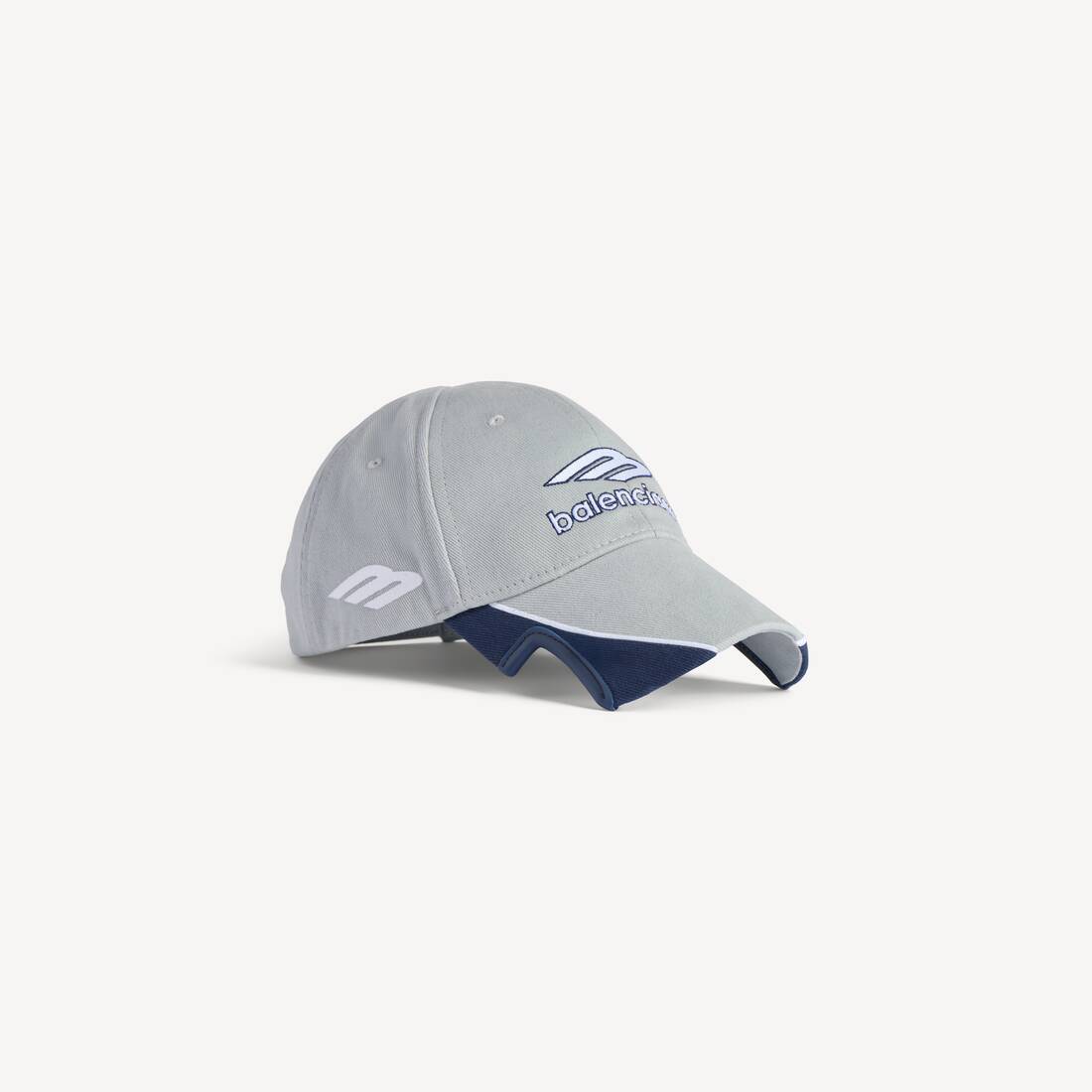 Gorra de fútbol para hombre en gris claro/azul
