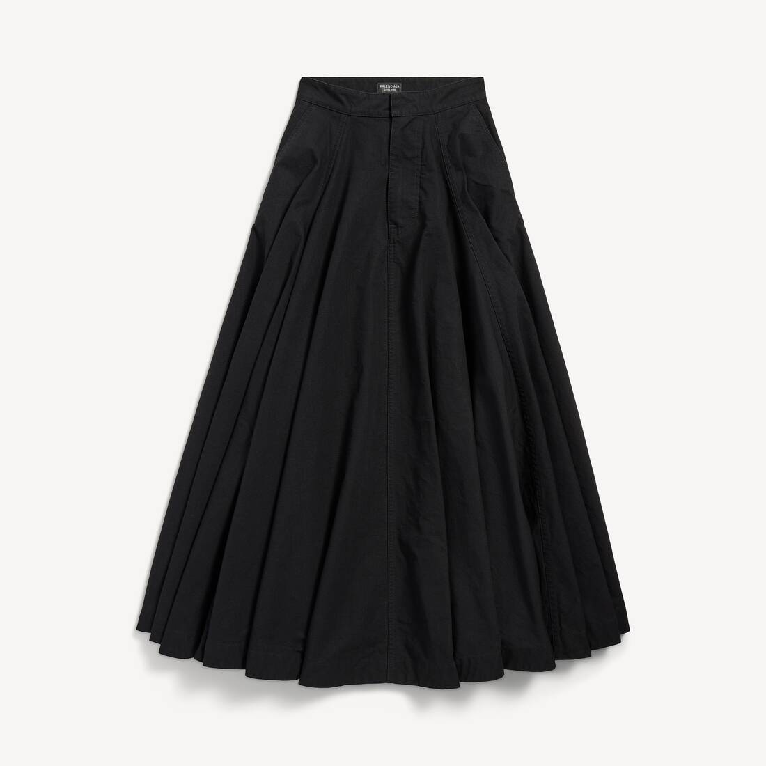 Falda Maxi Godet para Mujer en Negro