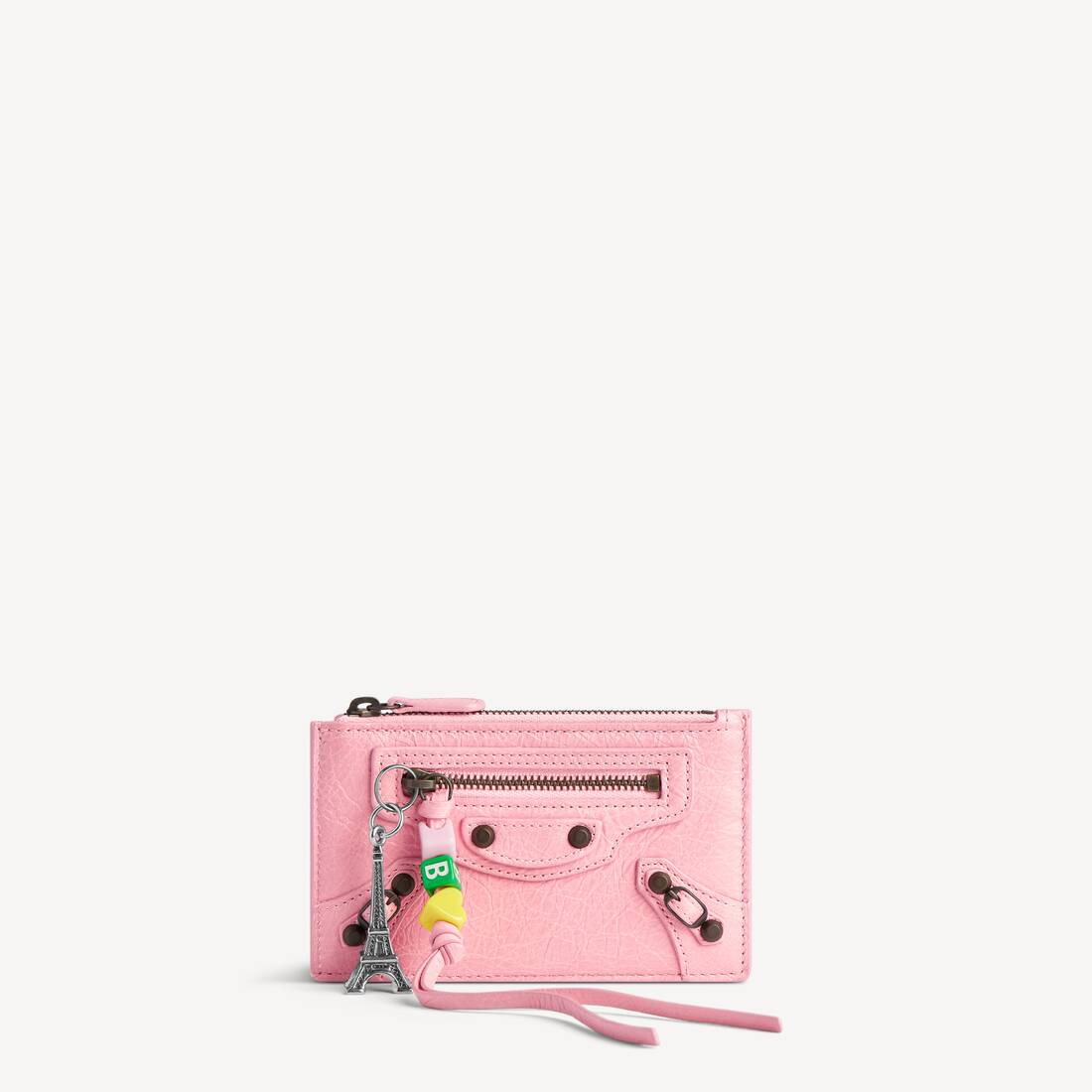 Llavero de monedas y tarjetas largo Le City para mujer en rosa vintage